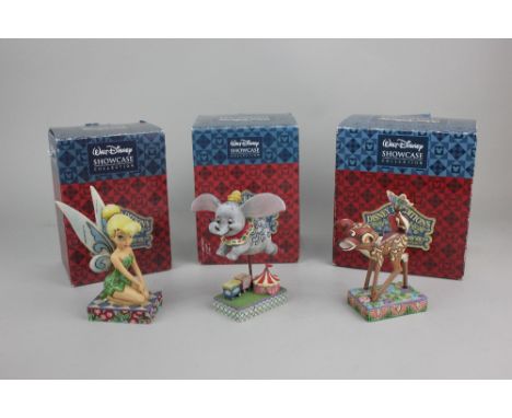 Three Walt Disney Showcase Collection 'Disney Traditions' model figures, boxed, comprising 'Wonder of Spring', 'A Pixie Delig