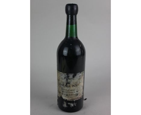 A bottle of Taylors 1963 vintage port selected and bottled by Grants of St James's Ltd provenance: purchased from Christies i