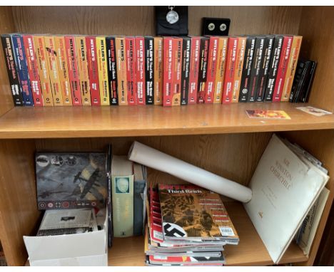 Gilbert (Martin) Churchill A life together with other Churchill books, poster, first day covers, Hitler videos and magazines 