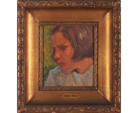 João Reis (1899-1982)Portrait of boyOil on board                              Signed and dated 193923,5x20 cm