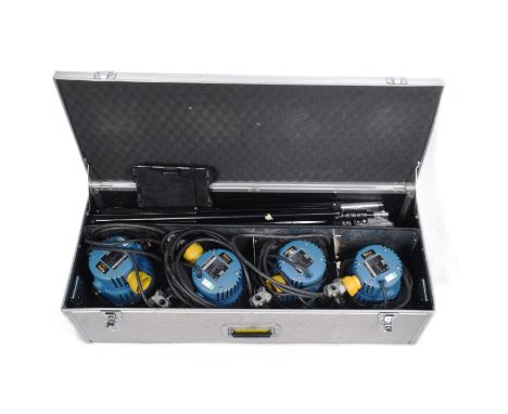 Forkbeard Fantasy - Theatrical Lighting - a set of four Arri Arrilite 800w theatre lights and tripods. Housed within their or