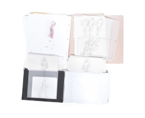 Forkbeard Fantasy - Sliced Through Man - a collection of original animation artwork depicting an anatomical form, the 'Sliced