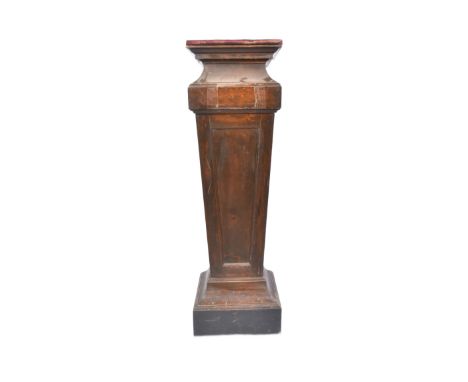 Forkbeard Fantasy - a 19th century Victorian mahogany jardiniere stand. Square form, with bulbous upright body with a squared