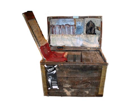 Forkbeard Fantasy - Ghosts (1985) &ndash; A Tudor style 'portable dining room and office' stage prop. Comprising of an antiqu