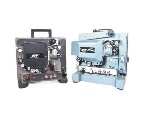 Forkbeard Fantasy - two original vintage Elf 16mm projectors, one model RM-1, the other an Elf Lite Xenon projector EX2000A. 
