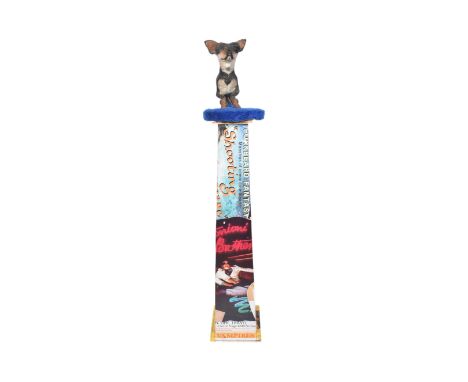 Forkbeard Fantasy - Chien Andalou&nbsp;- The Barbers Of Surreal (1998) a latex rubber chihuahua dog figure, mounted atop a cu