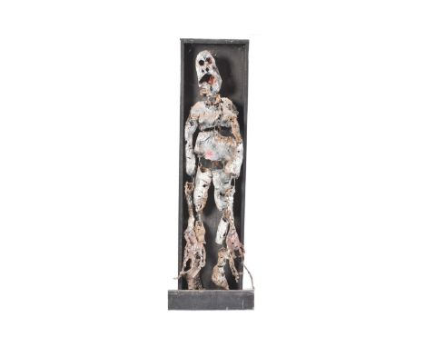 Forkbeard Fantasy - a cased puppet / display figure of an unknown creature / ghost. Formed of paper m&acirc;ch&eacute;&nbsp;a