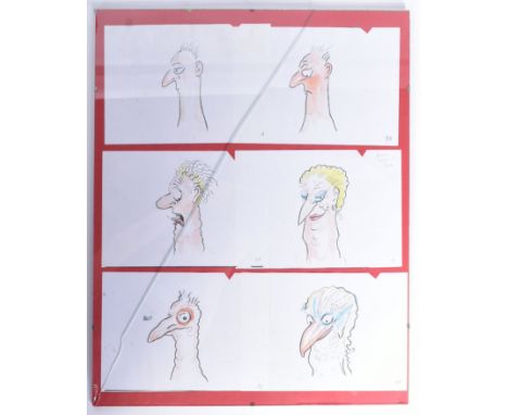 Forkbeard Fantasy - original artwork by Tim Britton - three original framed artwork presentations, the first being Golgoth Th