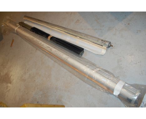 Forkbeard Fantasy - Theatrical Items &ndash; a large 300cm x 190cm back projection screen on a sprung roller, along with two 