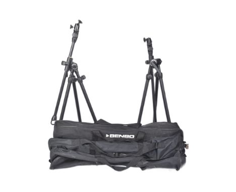 Forkbeard Fantasy - a collection of x5 Benbo made Trekker tripods, all in soft cases.

Important Notes: please read the 'Impo