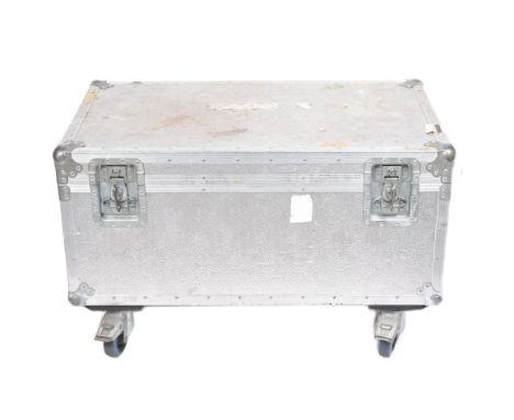 Forkbeard Fantasy - Theatrical Lighting - a large metal hard case on wheels. Made by Penn Fabrication, Washington, UK. Suitab