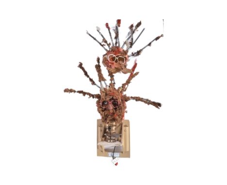 Forkbeard Fantasy - Squigglehairs Wig &ndash; from The Barbers of Surreal (1997). Comprising a latex head with spring attache