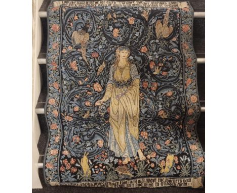 Belgian Made 'Flemish Tapestries' Flora Tapestry depicting the classic William Morris and Burne Jones Design - 143x93cm