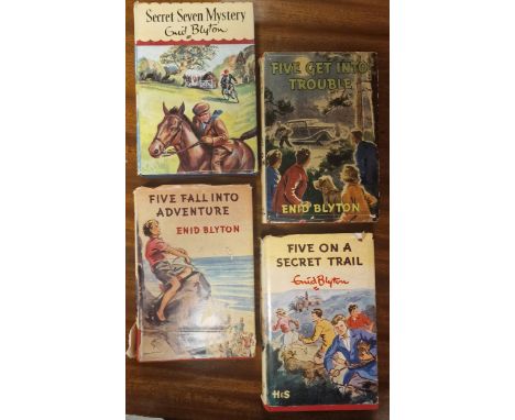 Enid Blyton Famous Five First Edition Book Quartet, inc Five Get into Trouble, Five Fall into Adventure &amp; Five on a Secre