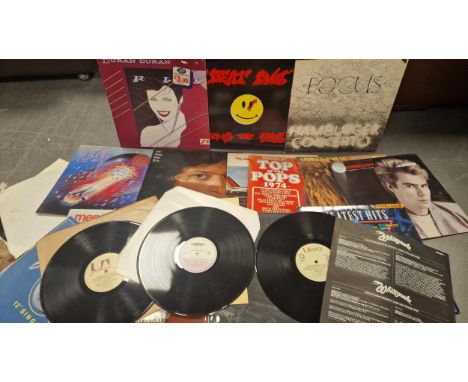 Vinyl LP and 12" Group inc Duran Duran, Bomb the Bass, Focus etc