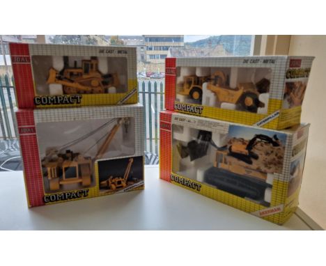 JOAL Compact Set of Industrial JCB Digger Truck Toy Models