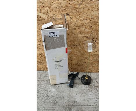 LIGNE ROSET CALOT TABLE LAMP BRASS-COATED STEEL STRUCTURE / BLACK BASE - RRP: £175 / APPEARS TO BE NEW, OPEN BOX