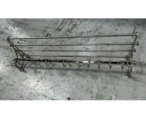 DEPARTMENT STORE CLOAKROOM LUGGAGE RACK &amp; COAT HOOK / APPEARS TO BE IN VERY GOOD (AS NEW) CONDITION
All Items are held by