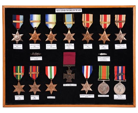 A collection of Second World War campaign stars and medals, some with copy clasps, comprising (with copy clasps in parenthese