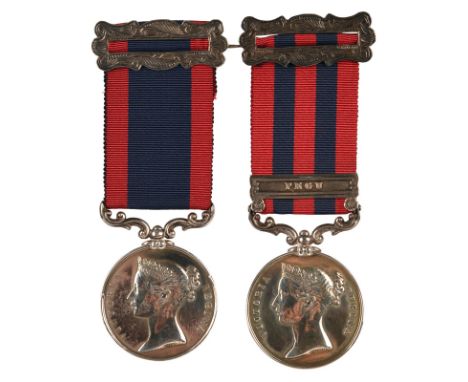 Two medals to Captain Brooke Boyd, 68th Bengal Native Infantry: Sutlej Medal 1845-46, Sobraon reverse (LIEUT B: BOYD 68TH REG