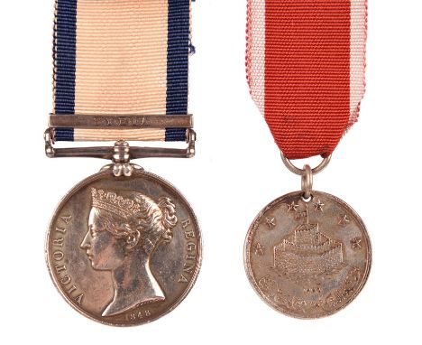 Two medals to John Augustus Hugh Boyd, Mate (later Lieutenant), Royal Navy: Naval General Service Medal 1793-1840, clasp: Syr