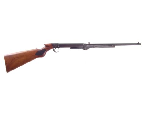 BSA Standard light pattern .177 air rifle , number L29127, the stock stamped 14 1/4, with gunslip, 101cm long