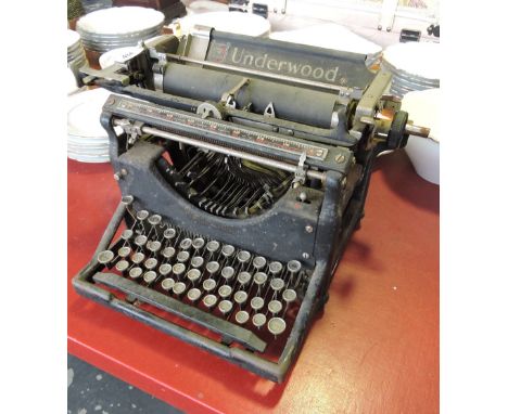 A vintage Underwood typewriter