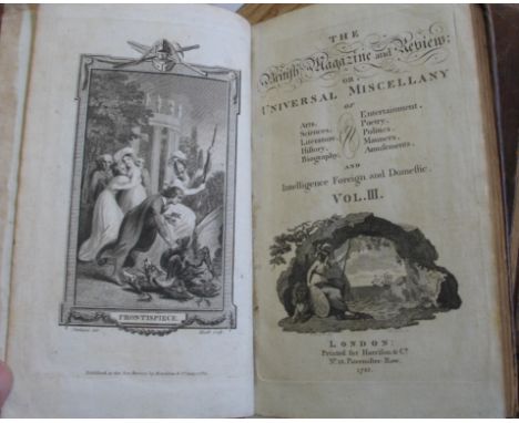 [PERIODICAL] The British Magazine and Review, 3 vols, 8vo, lacking some plates etc., calf, L., 1783 (3).