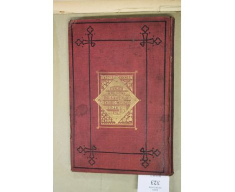 COX (E. Y.) The Art of Garnishing Churches at Christmas, 8vo, 2 mounted photo plates + chromo &amp; other plates, cloth, 3rd 