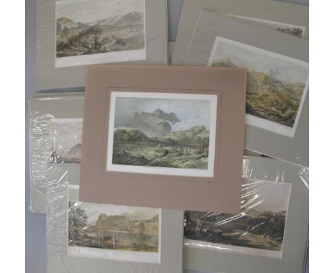 LAKE DISTRICT, coll'n of 19th c. plates in mounts (Q).