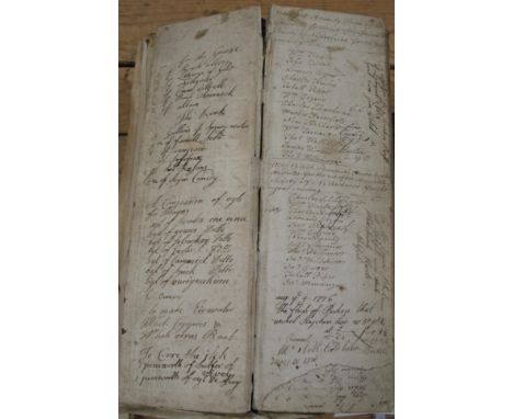 [MANUSCRIPTS] SHEPPARD family, metal-smiths, of Netheravon, Wiltshire, 7 folio / demi-folio ledgers, each filled with ms. ent