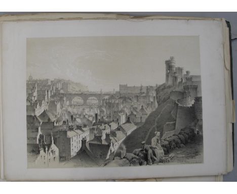 SWARBRECK (S. D.) artist: Sketches in Scotland, folio, plates loose, lacking plates VI, VIII, XXII, XXV &amp; XXVI, old cover