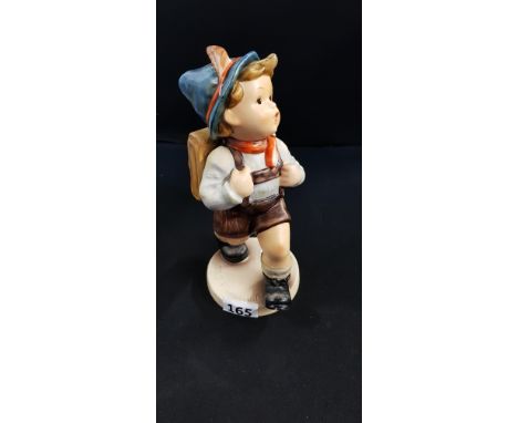 HUMMEL FIGURE BOY WITH SCHOOL BAG
