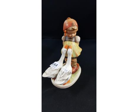 THE BIG BEE HUMMEL FIGURE GIRL WITH BIRDS