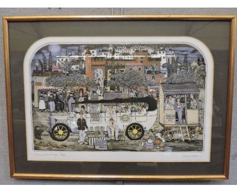 Graham Clarke (b.1941)JOHNNY GARLIC SAUSAGEEtching with aquatint, signed, titled and numbered 355/40034.5 x 54.5cm
