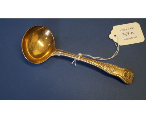 A William IV silver Kings pattern sauce ladle, by William Theobalds, London 1827, 17cm, 86g.