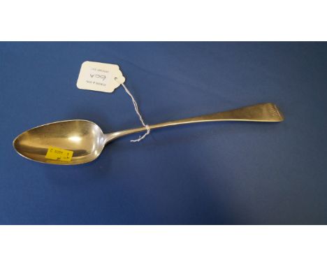A George III Old English pattern serving spoon, by Solomon Hougham, London 1805, 29.5cm, 103g.