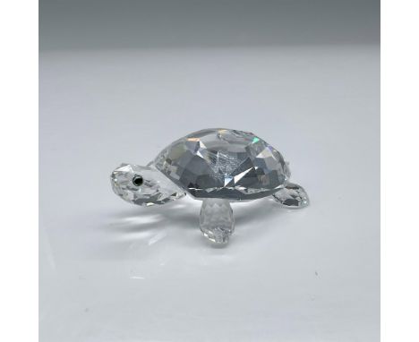 Clear body with yellow and black crystal eyes. 7632 NR 000 001. Swarovski backstamp. This item has its original box: 3.25"L x