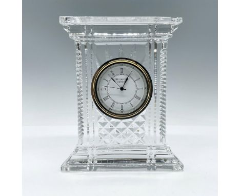 This exquisite clock is crafted from hand-cut and polished clear crystal, radiating brilliance and sophistication. Waterford 