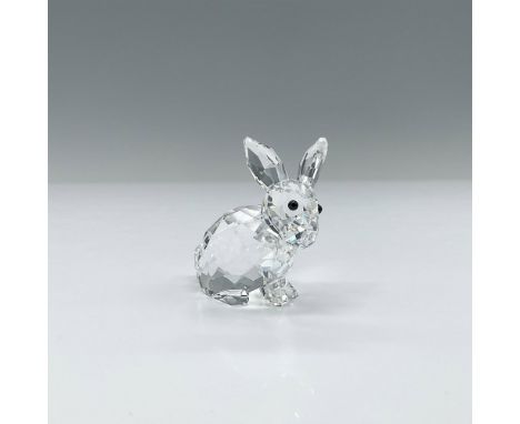 Figural is part of the Peaceful Countryside group. Clear faceted body, ears up with black crystal eyes. Swarovski backstamp. 