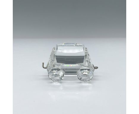 The fifth car in the When We Were Young train set. The Tipping Wagon is fully faceted clear crystal, with metal hooking devic