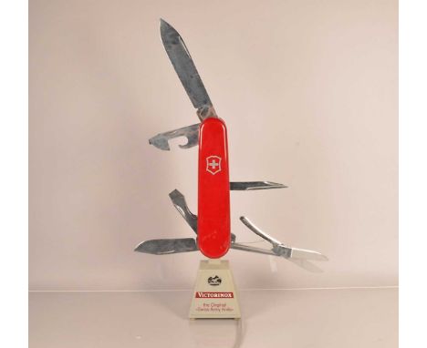 Victorinox - Mechanical Shop Display, in the form of a Swiss Army knife, with moving blades and equipment, approx. 85cm H For