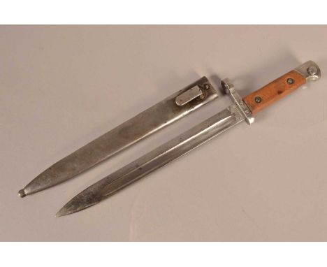 A German Captured Austrian M1897 (EB88), by Ernst Busch Solingen, dated 19 to the spine of the blade, 24.5cm long blade, with