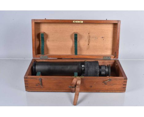 A W. Ottway Prismatic Monocular Naval Gun Sighting Telescope, Pattern No. G354, no.3028, having crosshair sight, complete wit