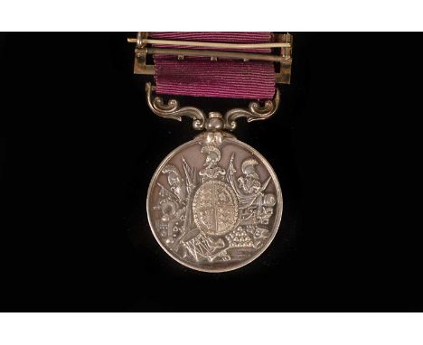 A 3rd Dragoon Guards Army Long Service and Good Conduct medal, awarded to Bandmaster James Brophy (1488)
