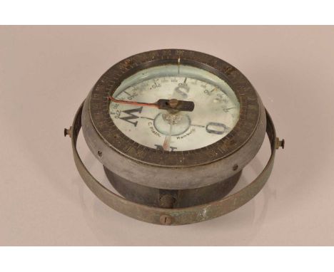 A Heinkel Bomber gimble compass, by C.Plath, Hamberg, serial number 2346