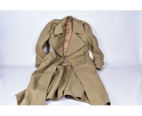 2nd Lieutenant K.C.R Brown's Great Coat, for the Oxfordshire &amp; Buckinghamshire Light Infantry, with name to the collar an