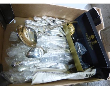 A Quantity of A1 Sheffield Silver Plate Kings Pattern Cutlery including ladle 