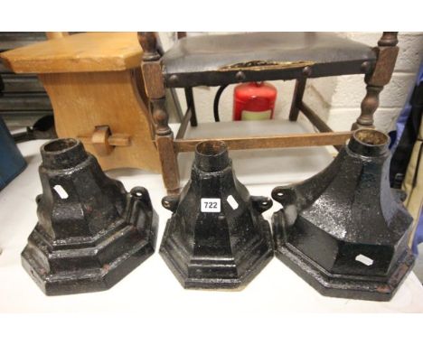 Three Cast Iron Vintage Drain Hoppers
