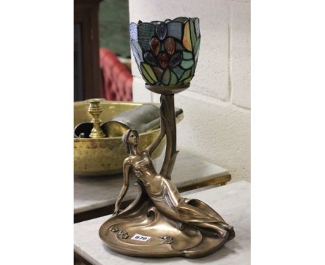 An Art Deco Tiffany style Lamp 